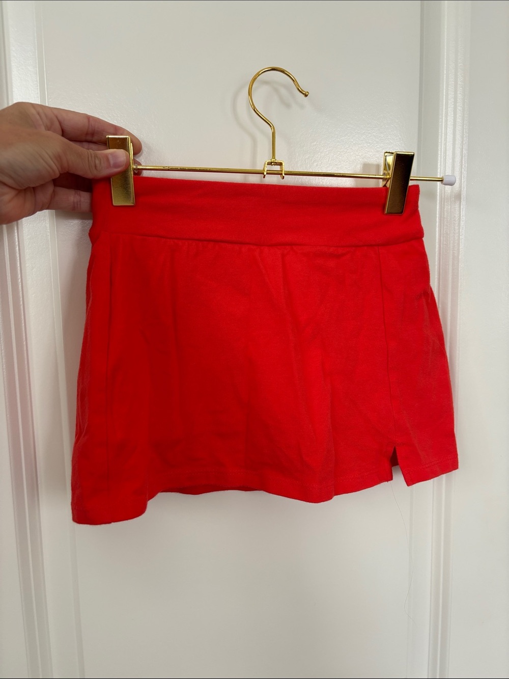 art class Red Girls' Active Skirt with Side Slit